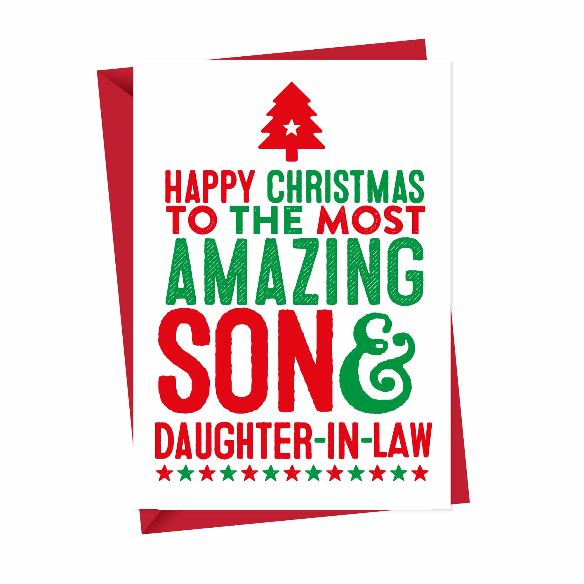 Amazing Son and Daughter in Law Christmas Card