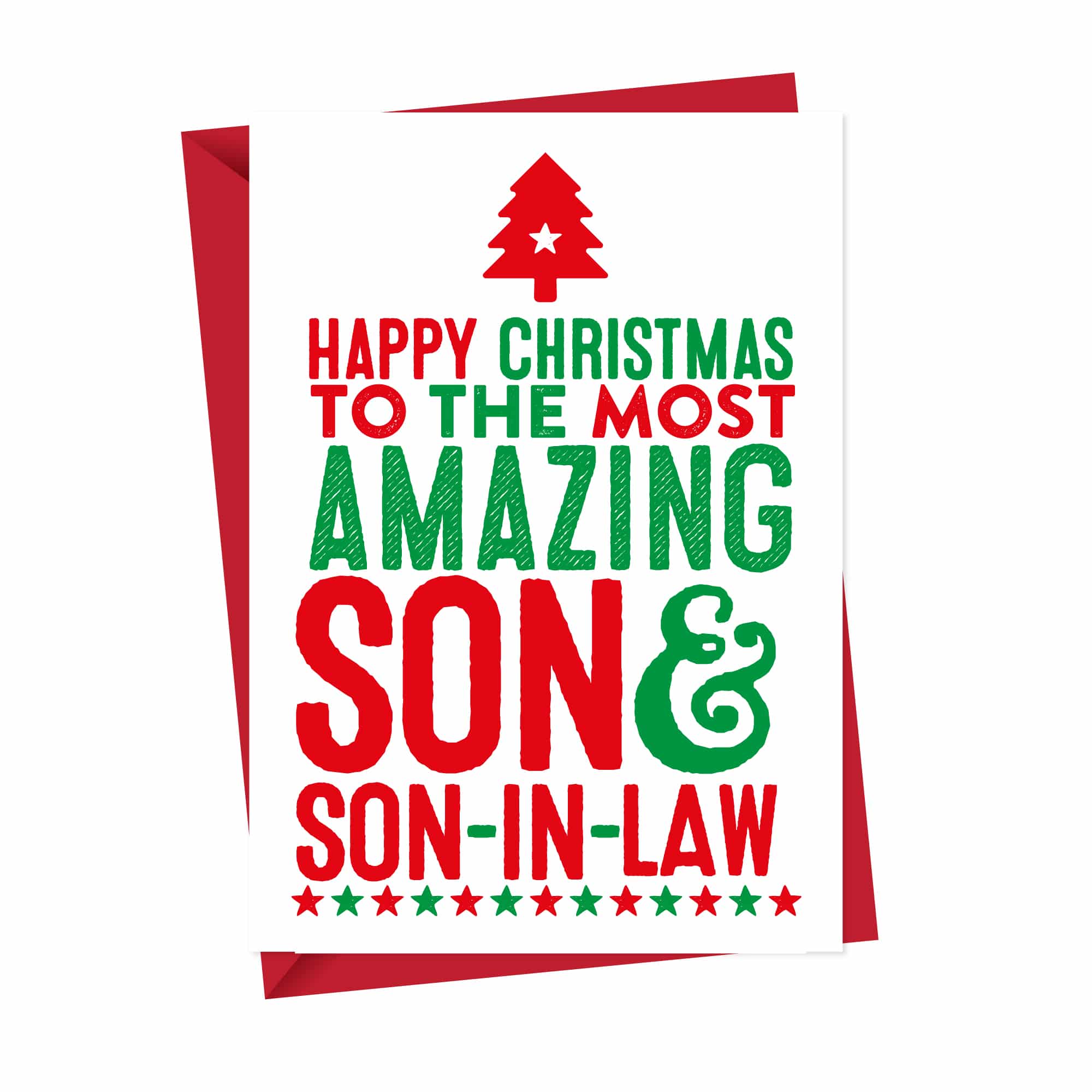 Amazing Son and Son in Law Christmas Card