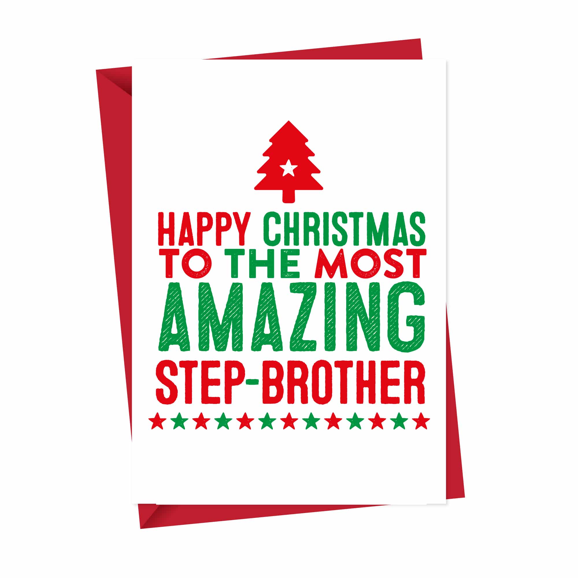 Amazing Step Brother Christmas Card