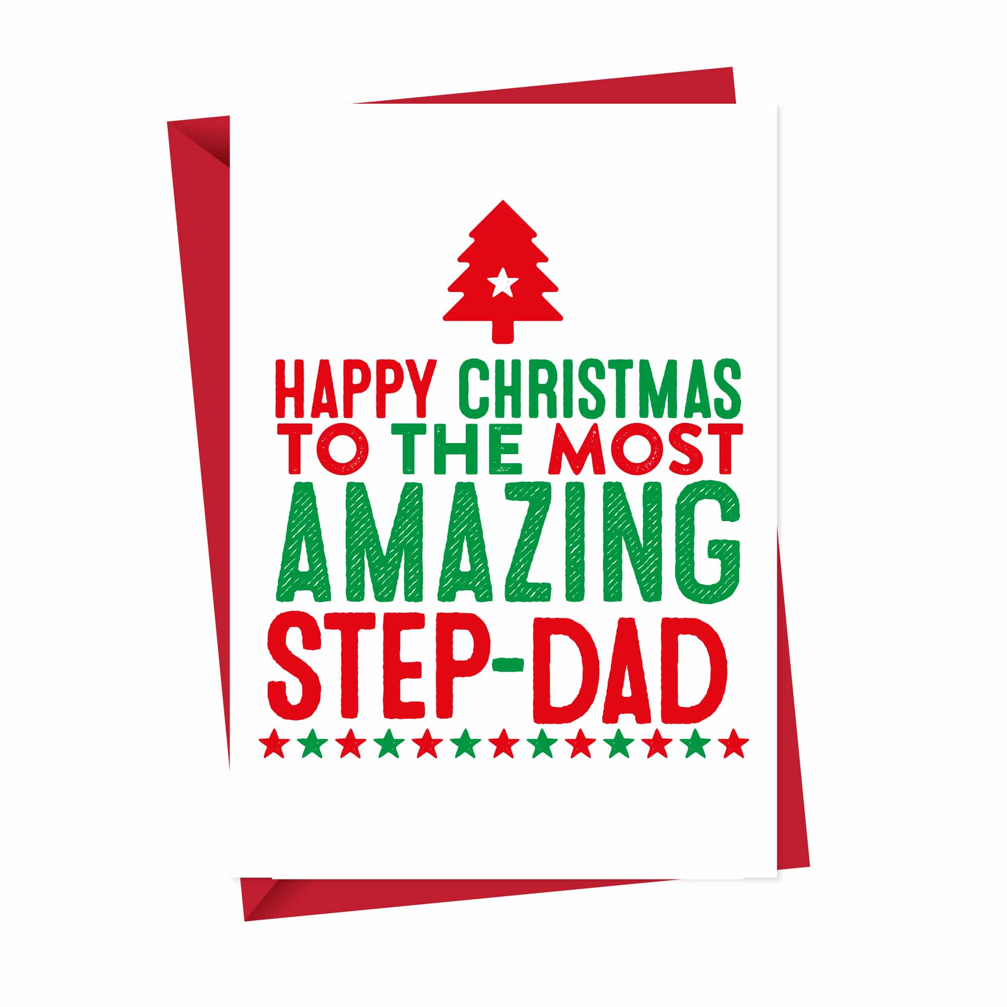 Amazing Step Dad Christmas Card