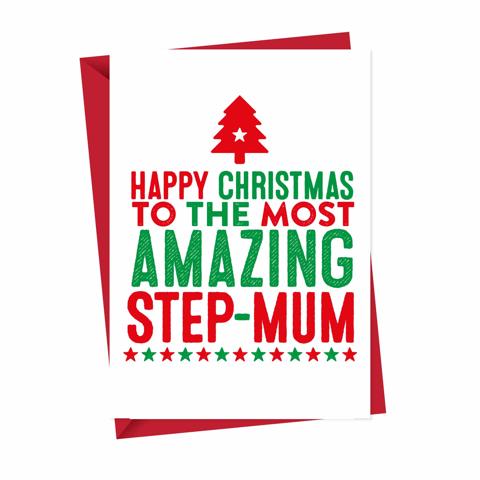 Amazing Step Mum Christmas Card