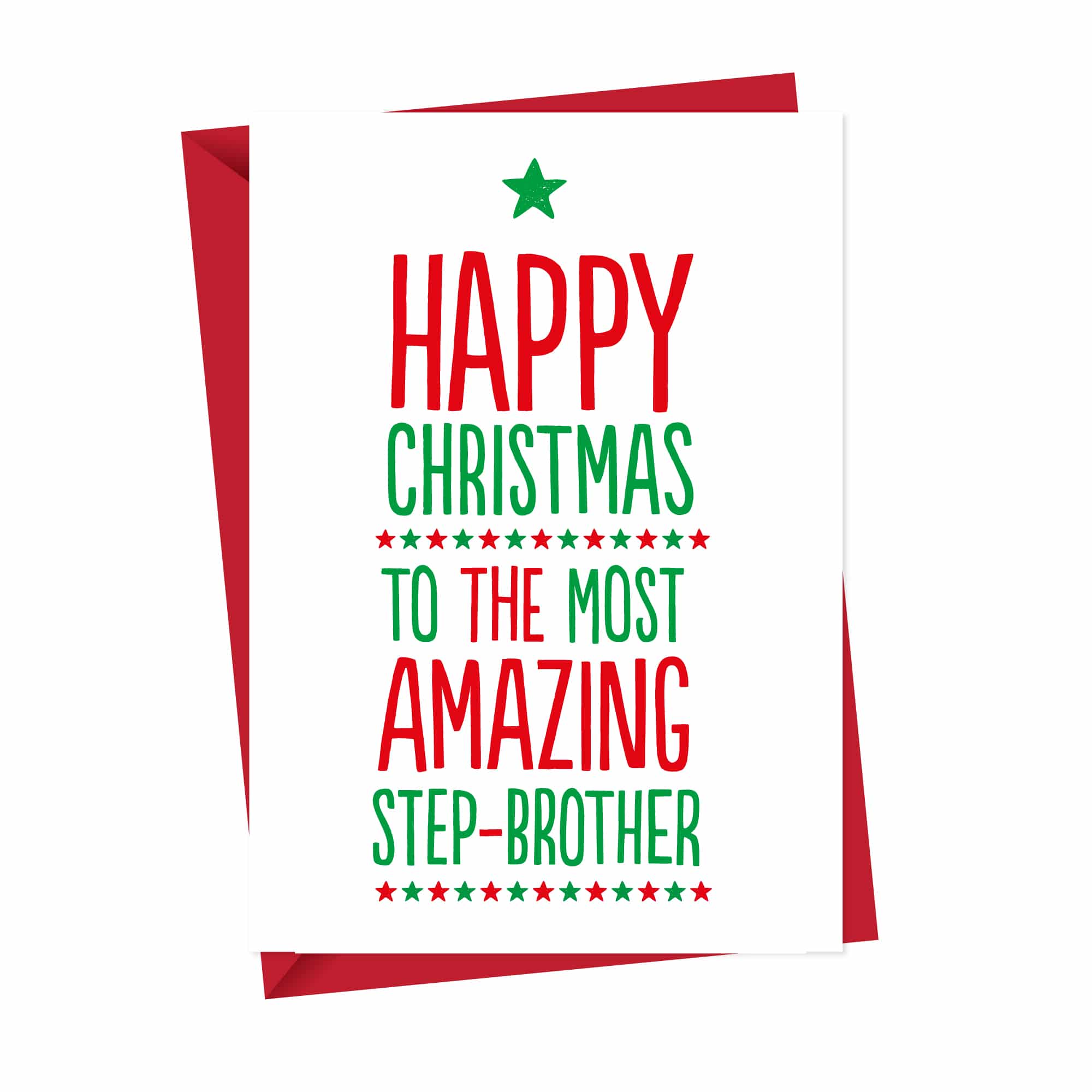 Amazing Step Brother Xmas Card