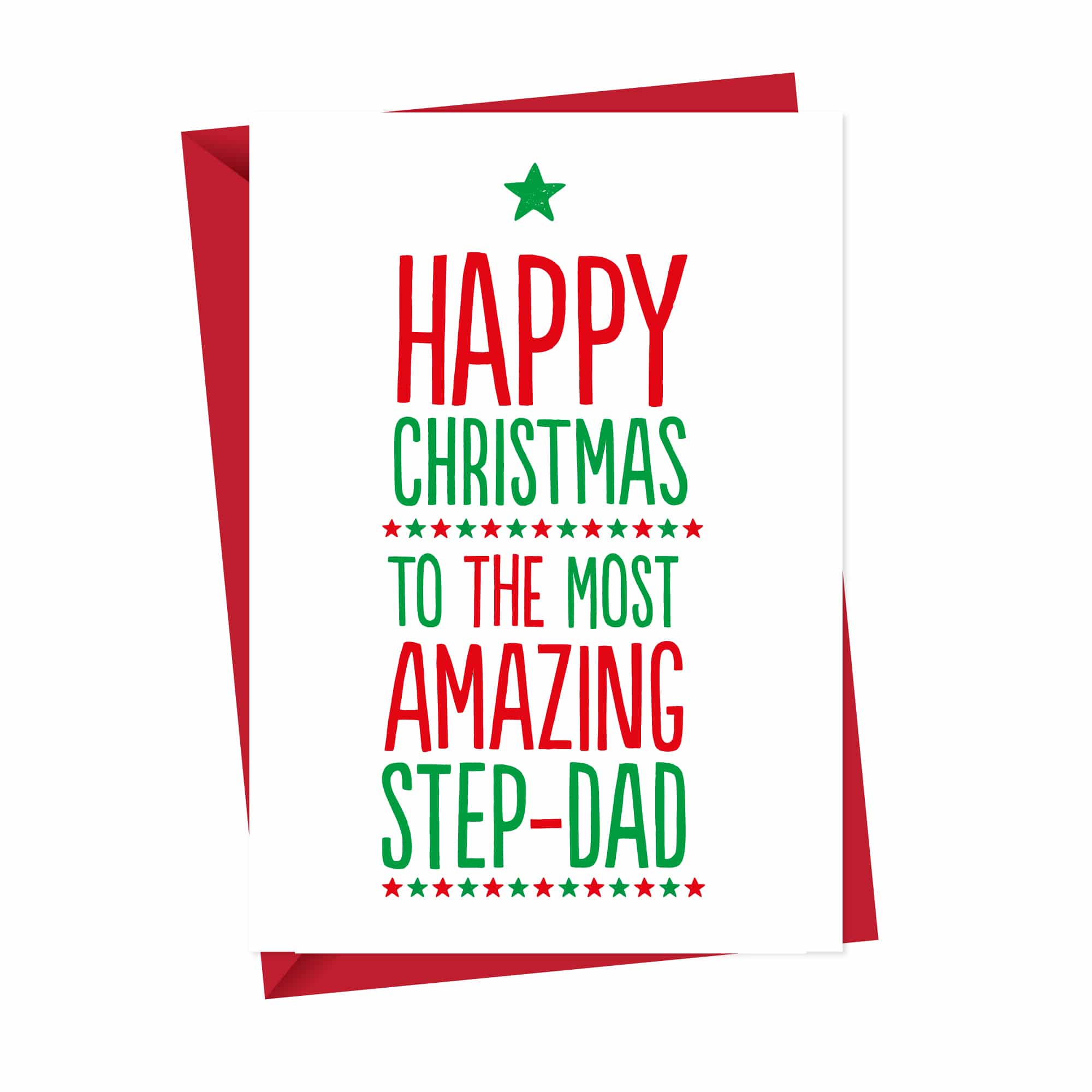 Amazing Step Dad Xmas Card