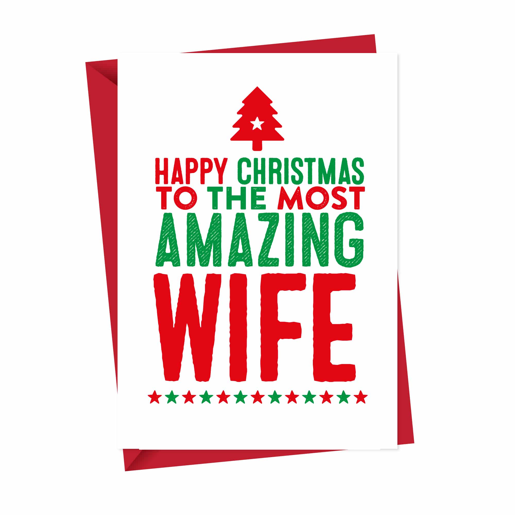 Amazing Wife Christmas Card