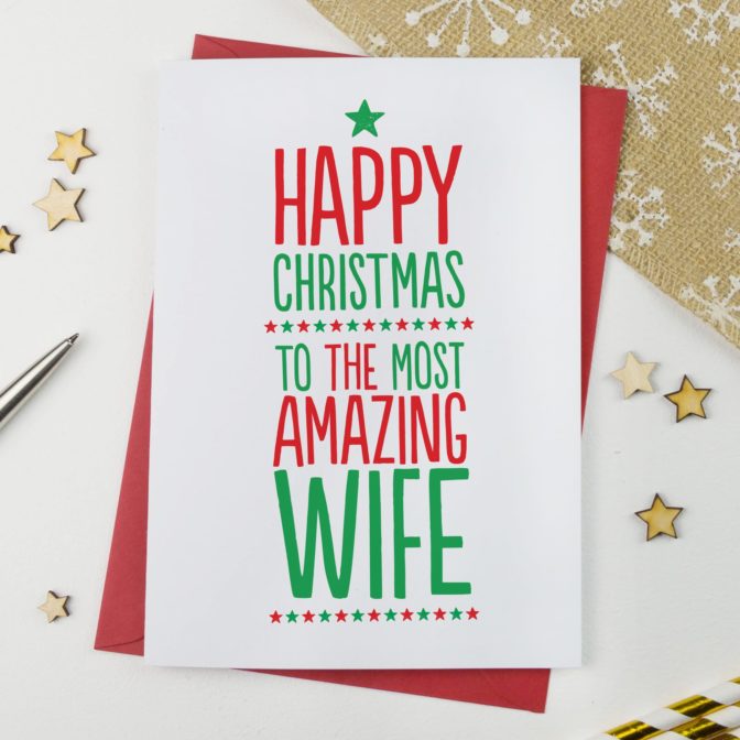 Amazing Wife Xmas Card