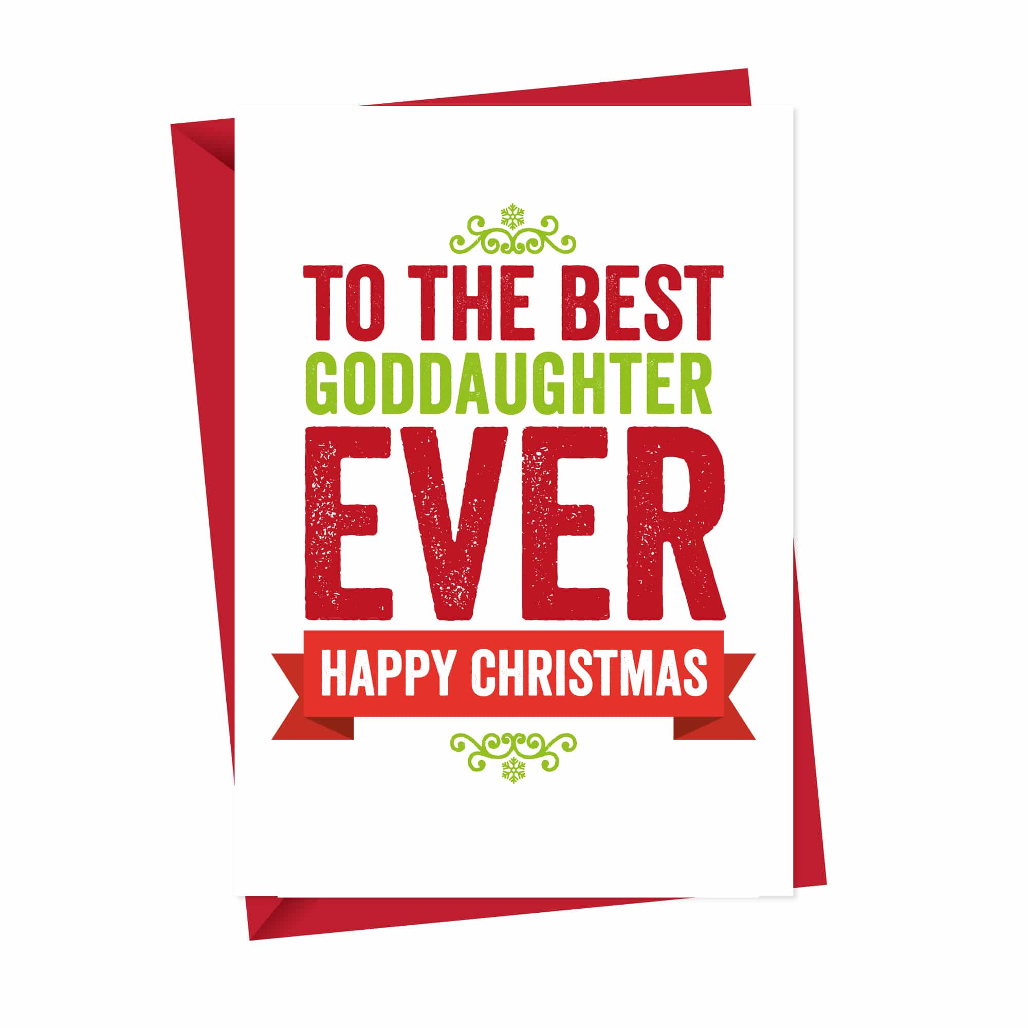 Christmas card for Goddaughter