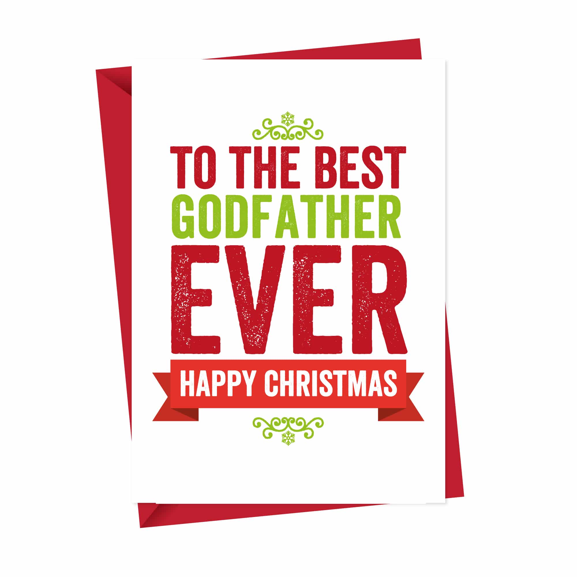 Christmas card for Godfather