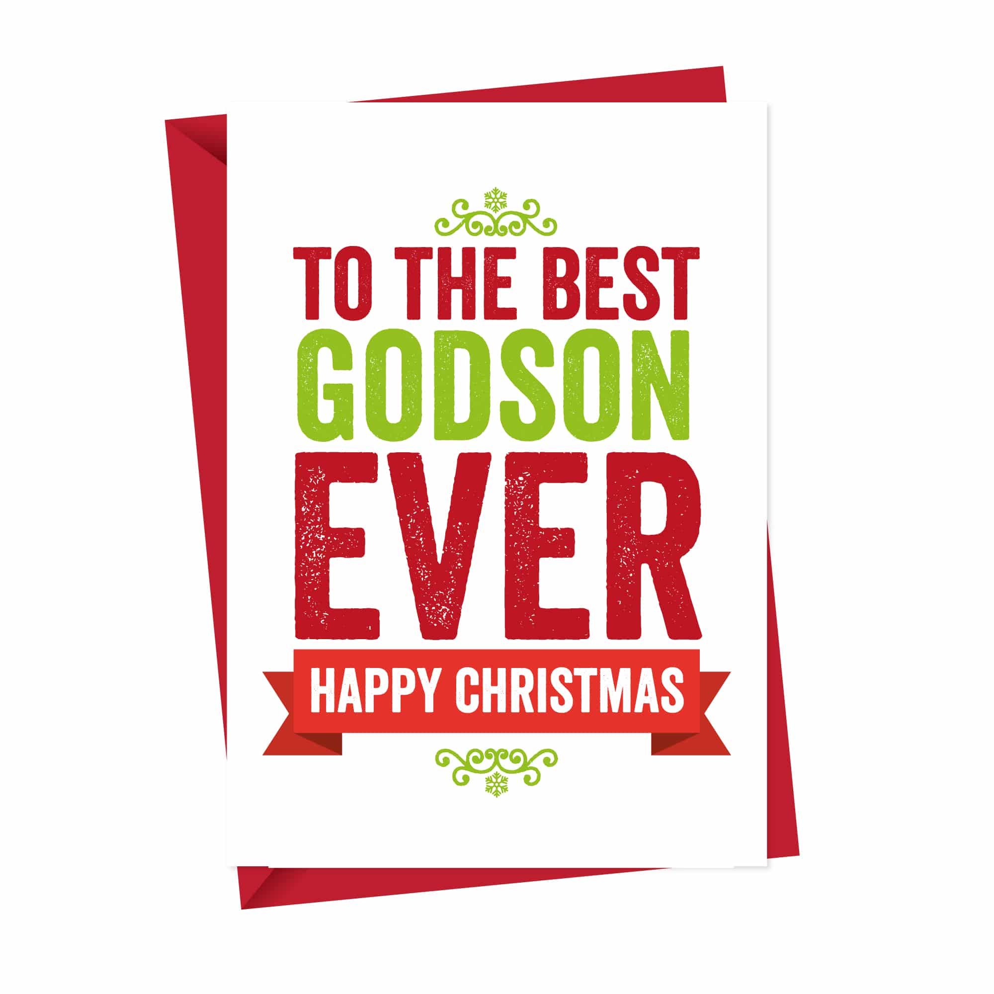 Christmas card for Godson