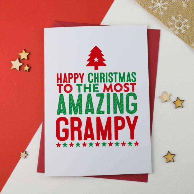 Amazing Grandad Christmas Card