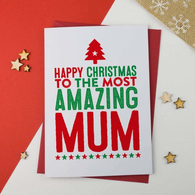 Amazing Mum/Mother/Mummy Christmas Card