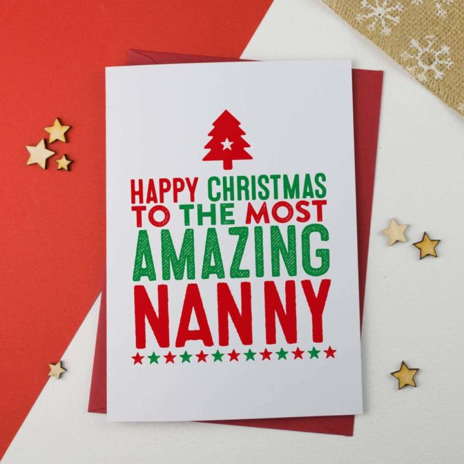 Amazing Grandma Christmas Card