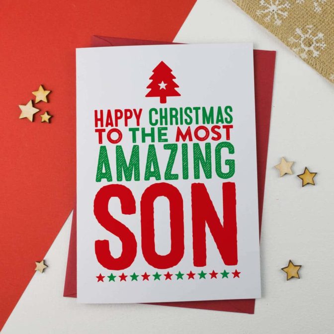 Amazing Son Christmas Card