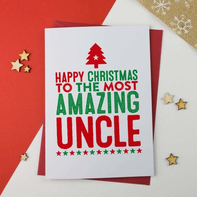 Amazing Uncle Christmas Card