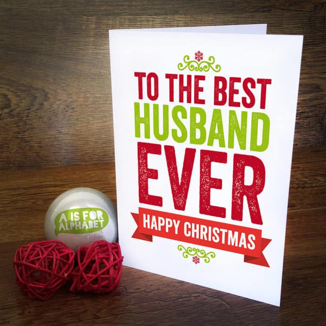 Christmas card for Husband