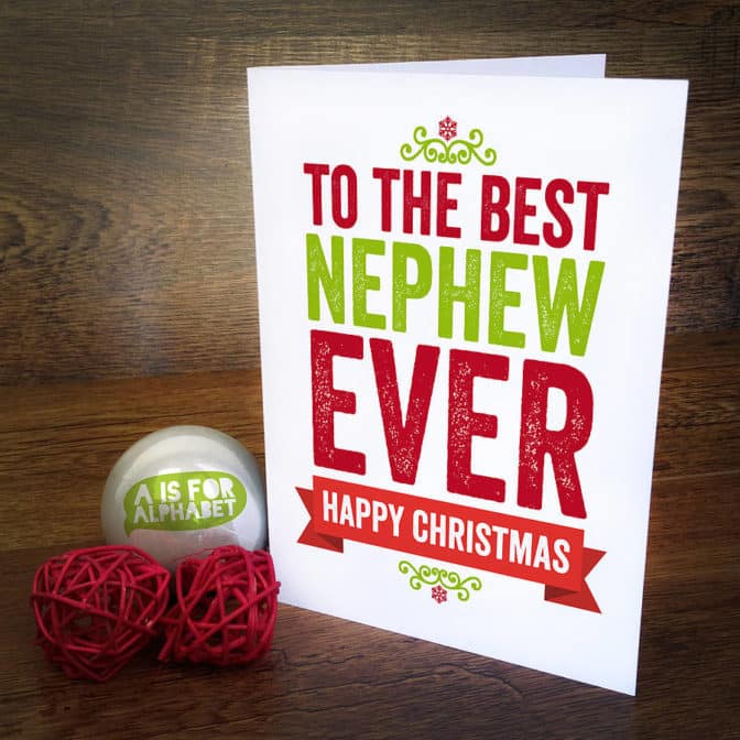 Christmas card for Nephew