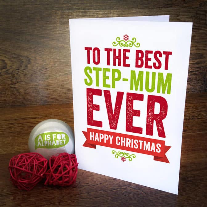 Christmas card for Step Mum