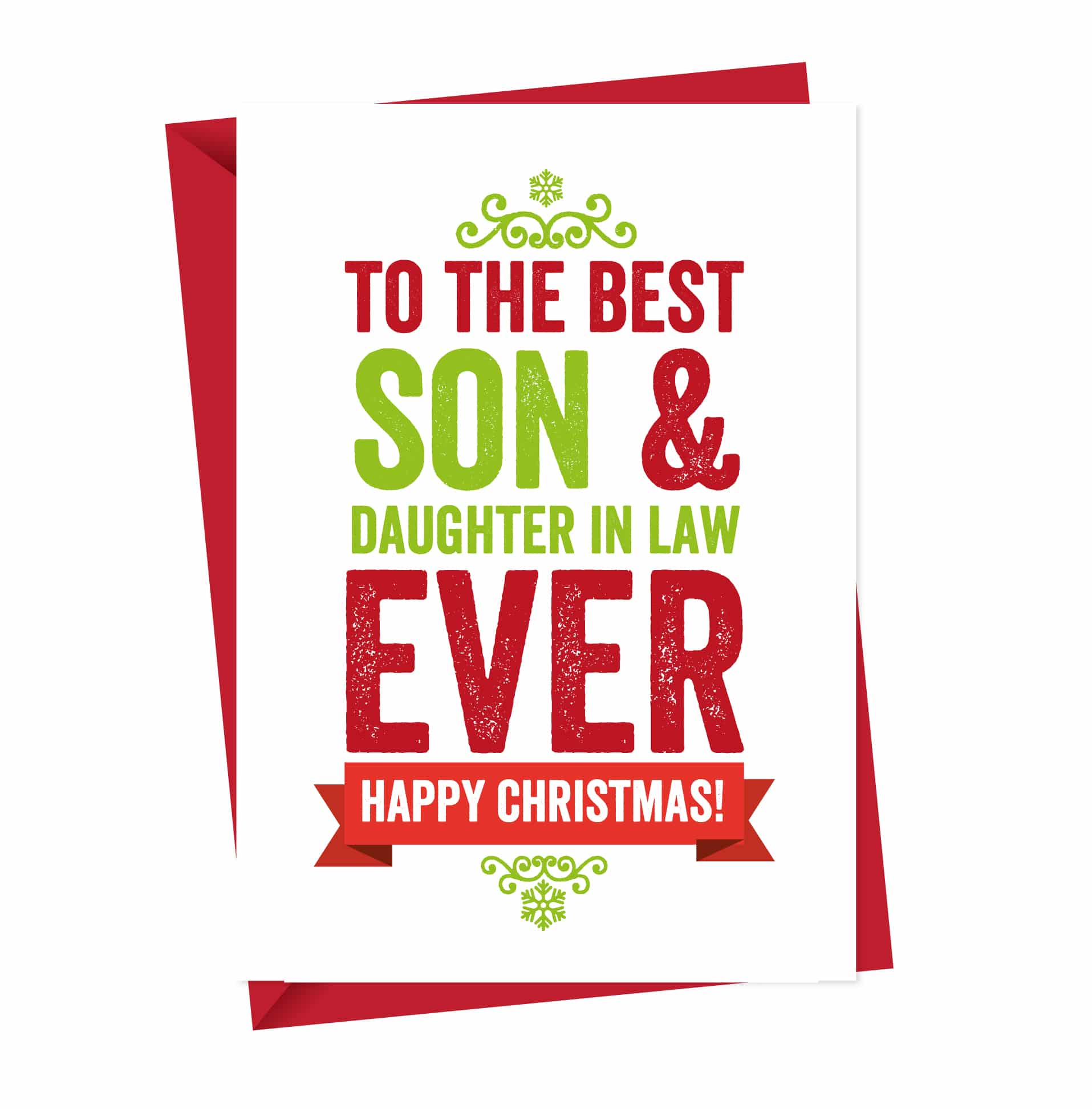 Christmas card for Son and Daughter in law