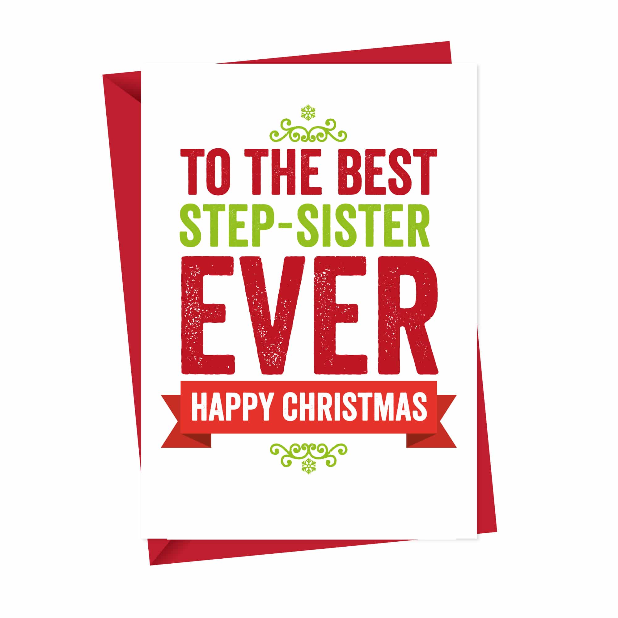 Christmas card for Step Sister