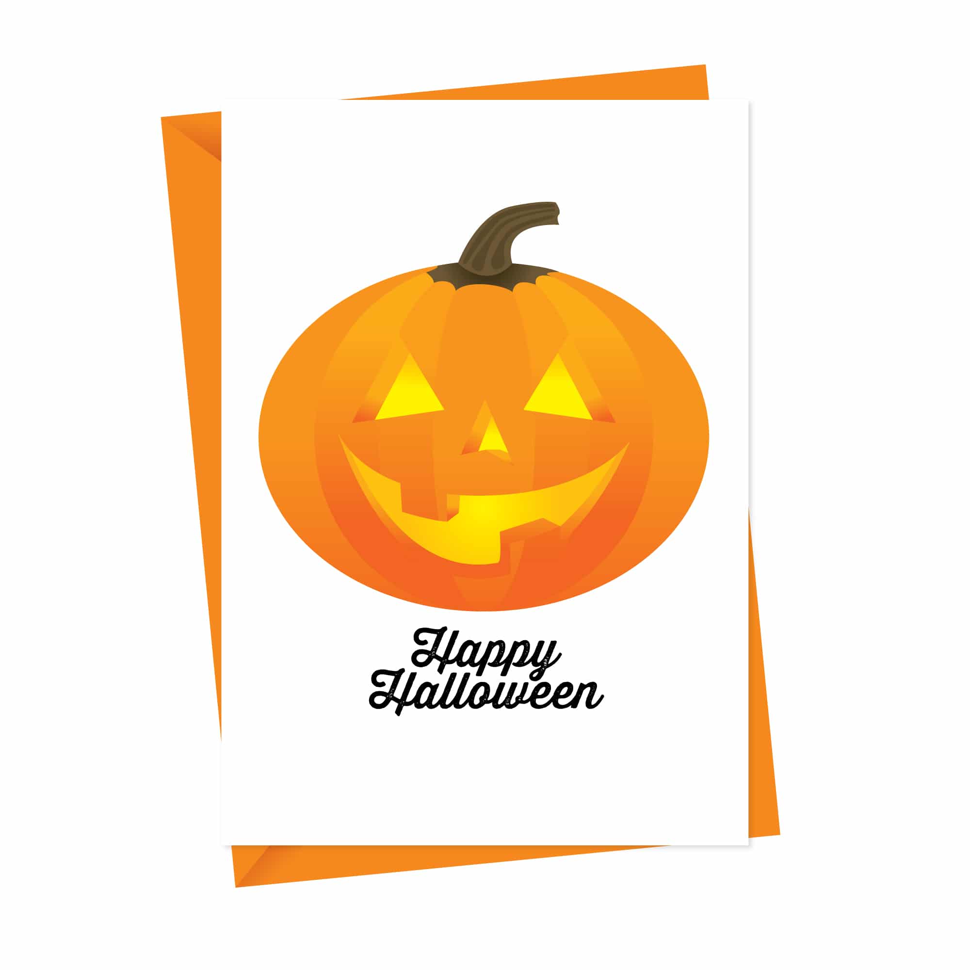 Happy Halloween Pumpkin Card